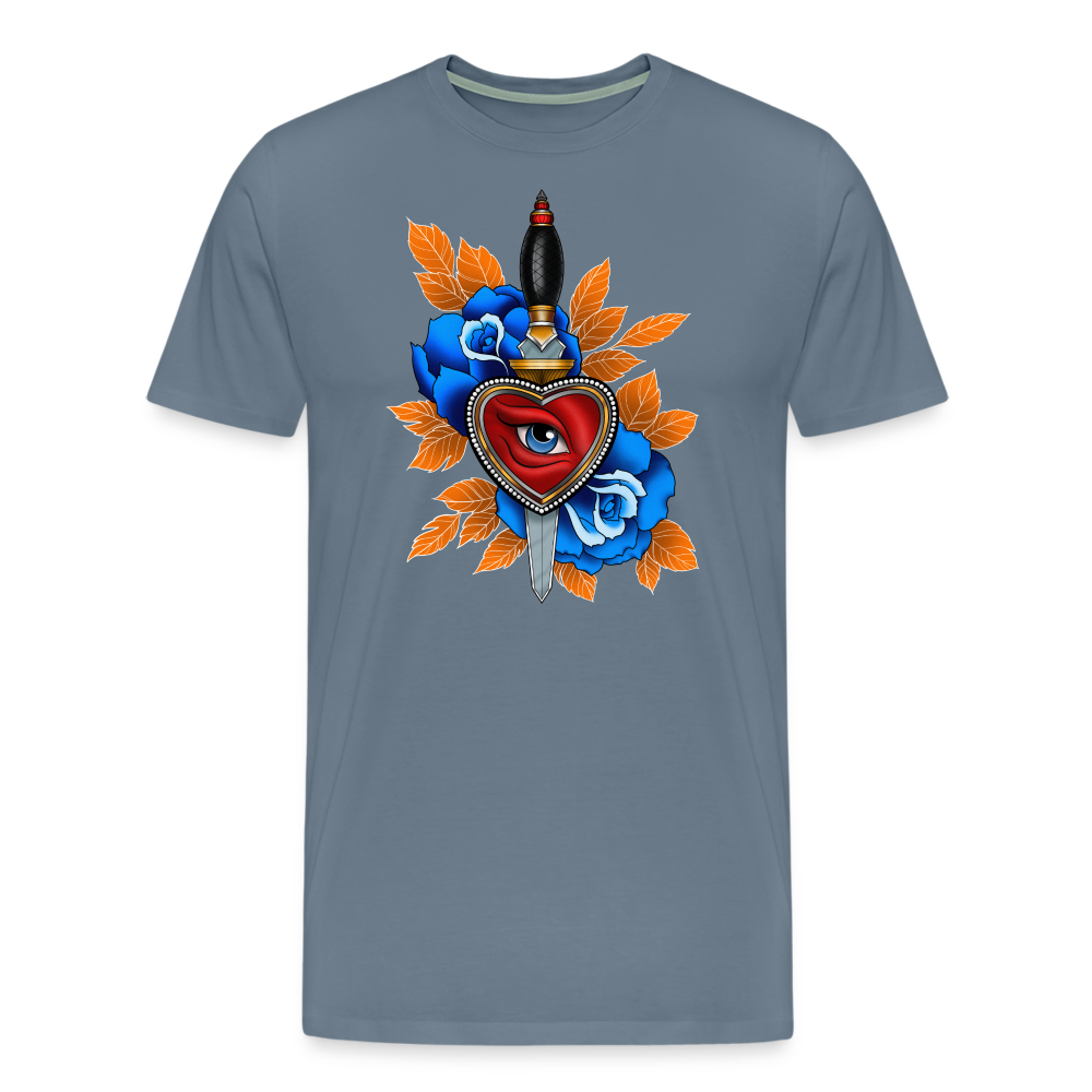 Men's Premium T-Shirt - steel blue