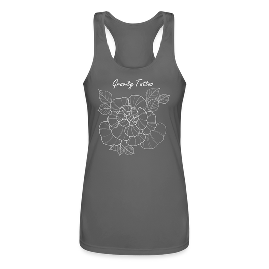 Women’s Performance Racerback Tank Top - charcoal