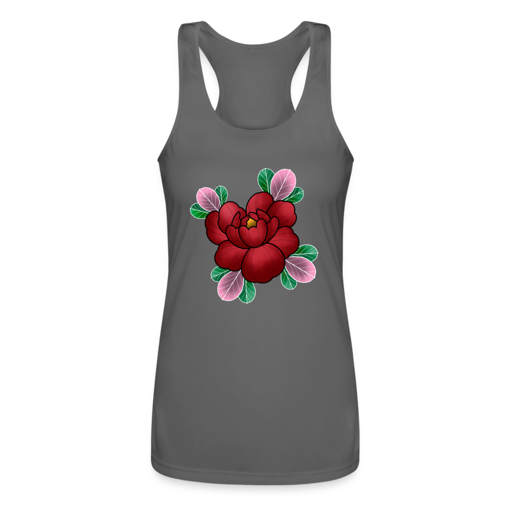Women’s Performance Racerback Tank Top - charcoal