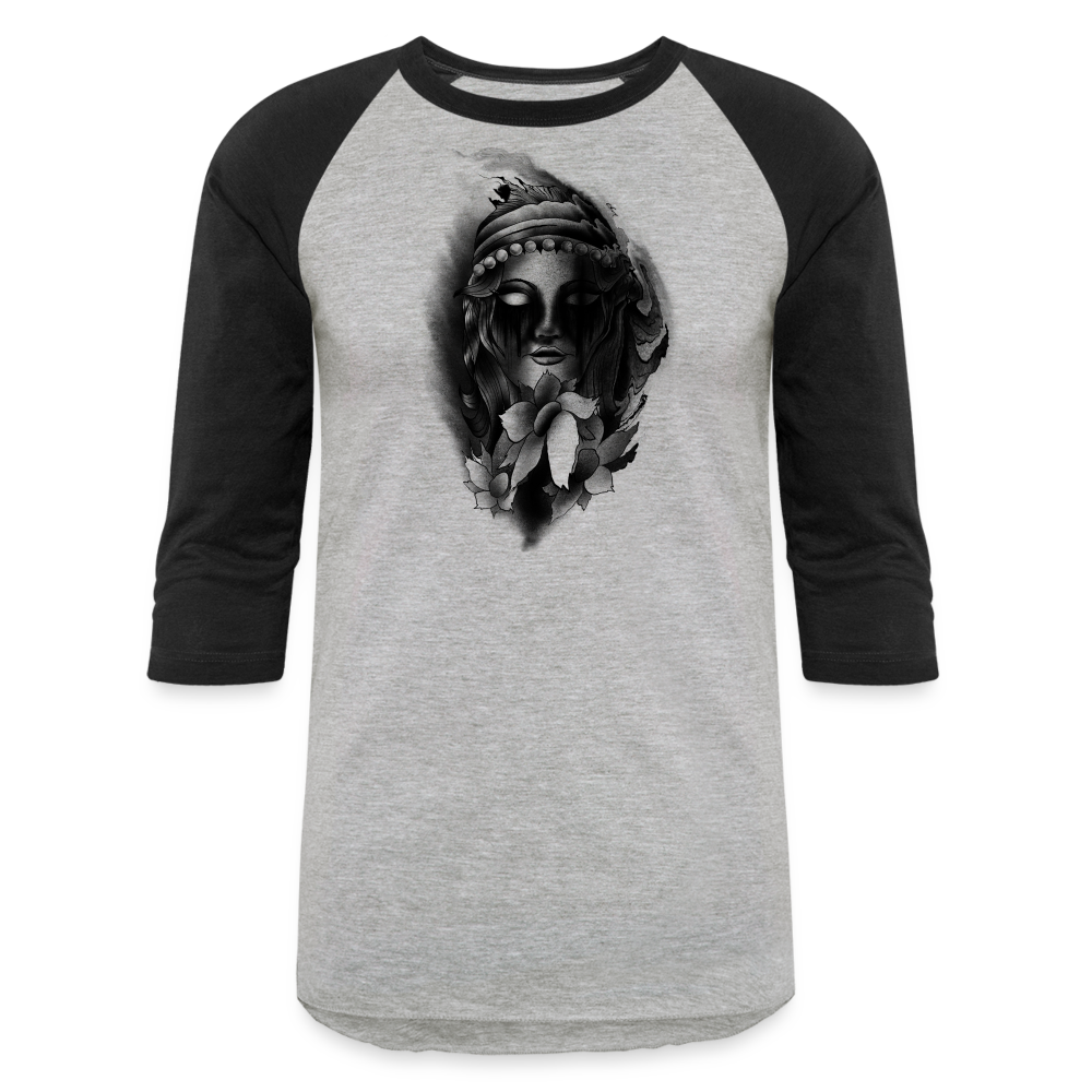 Baseball T-Shirt - heather gray/black